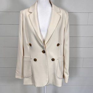 a loves a Double Breast Style Cream Blazer Size M